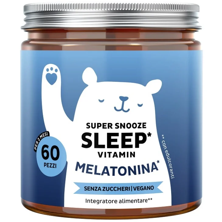 Super Snooze Sleep Vitamin con Melatonina Integratore per il buon riposo 60 orsetti gommosi