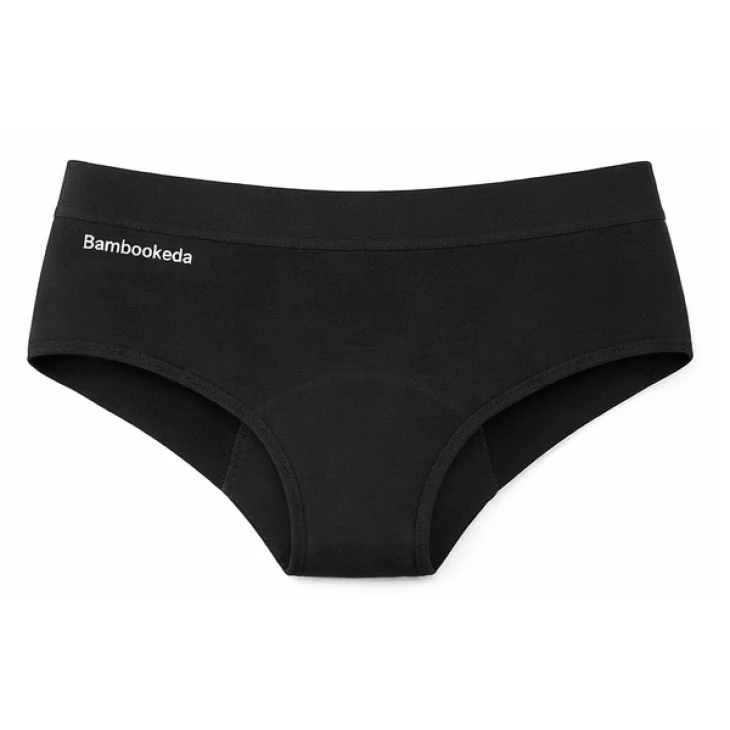 Bambookeda Slip Assorbente Donna in Bambù per la Leggera Incontinenza Colore Nero taglia L Bambookeda Slip Assorbente Donna in Bambù per la Leggera Incontinenza Colore Nero taglia L