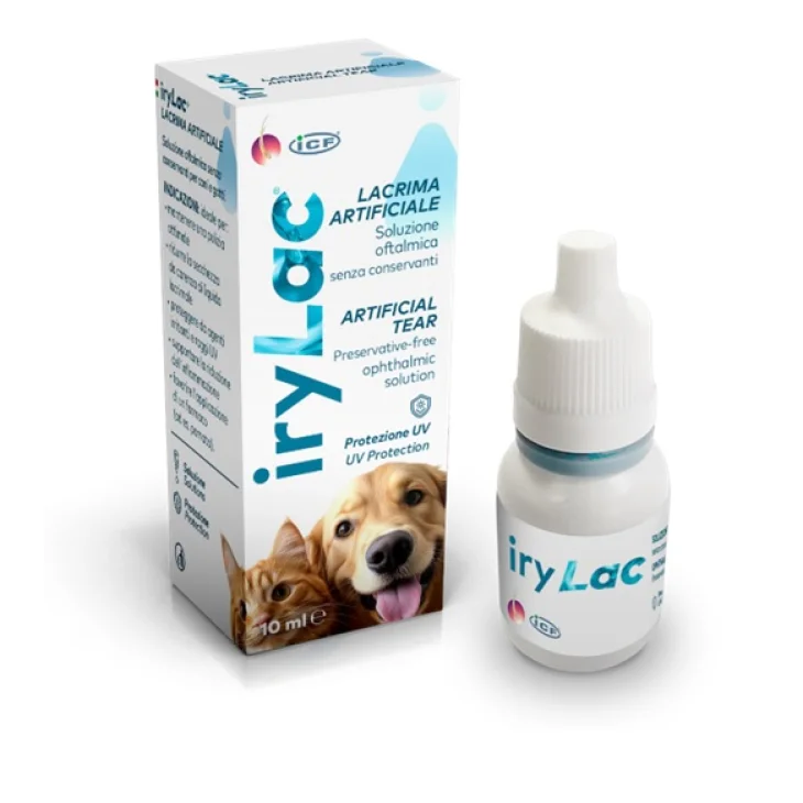 ICF Irylac Lacrima Artificiale Collirio per Cani e Gatti 10ml ICF Irylac Lacrima Artificiale Collirio per Cani e Gatti 10ml