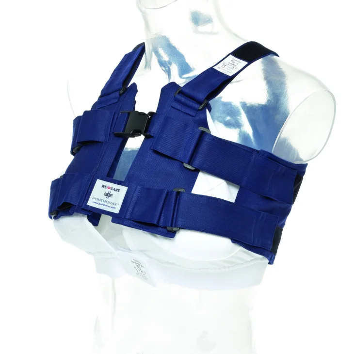 Posthorax Pro Corsetto Toracico Donna Cotone Blu Taglia Xl 120-150 Cm