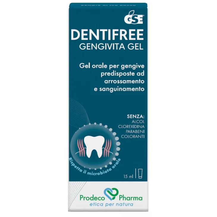 Gse Dentifree Gengiva Gel Orale Lenitivo e Protettivo per Gengive Sensibili 15 ml Gse Dentifree Gengiva Gel Orale Lenitivo e Protettivo per Gengive Sensibili 15 ml