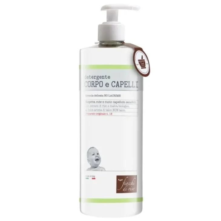 Fiocchi di Riso Detergente Delicato Corpo e Capelli Bambini 750 ml Fiocchi di Riso Detergente Delicato Corpo e Capelli Bambini 750 ml