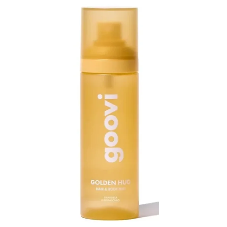 Goovi Hair & Body Mist Golden Hug Acqua Profumata per Corpo e Capelli Vaniglia e Pistacchio 100 ml Goovi Hair & Body Mist Golden Hug Acqua Profumata per Corpo e Capelli Vaniglia e Pistacchio 100 ml