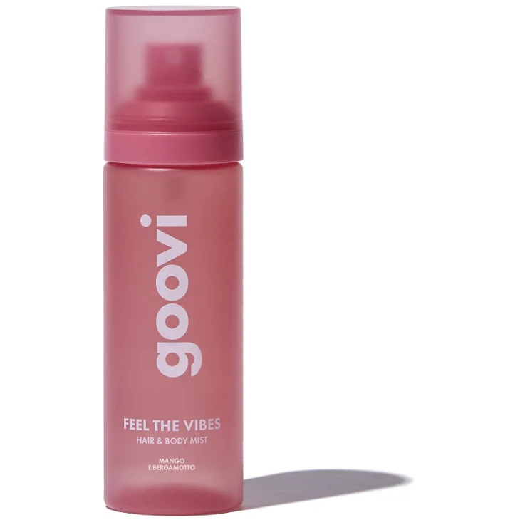 Goovi Hair & Body Mist Feel The Vibes Acqua Profumata per Corpo e Capelli Mango e Bergamotto 100 ml Goovi Hair & Body Mist Feel The Vibes Acqua Profumata per Corpo e Capelli Mango e Bergamotto 100 ml