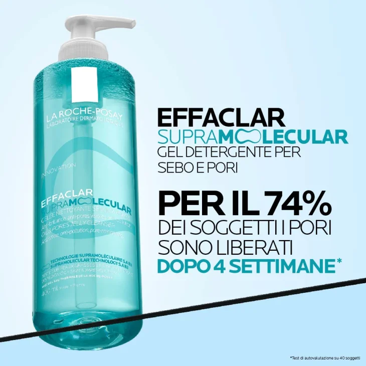La Roche Posay Effaclar Supramolecular Gel Detergente per sebo e pori 400ml