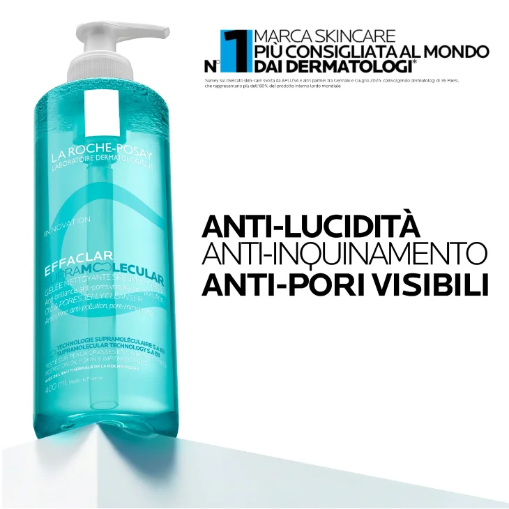 La Roche Posay Effaclar Supramolecular Gel Detergente per sebo e pori 400ml