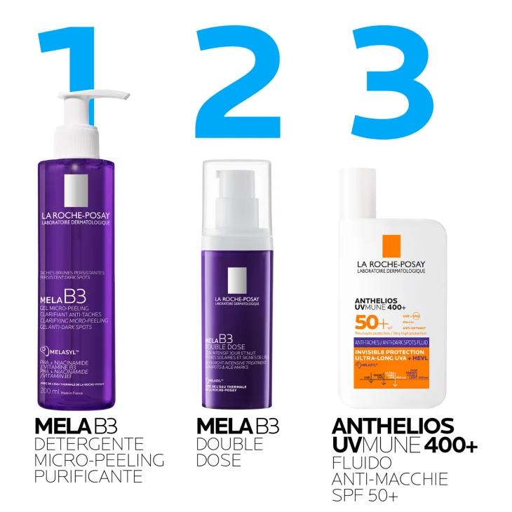 La Roche-Posay Mela B3 Double Dose Trattamento intensivo giorno e notte per macchie dell'et&agrave; e segni dell'et&agrave; a base di Melasyl e Proxylane 40 ml
