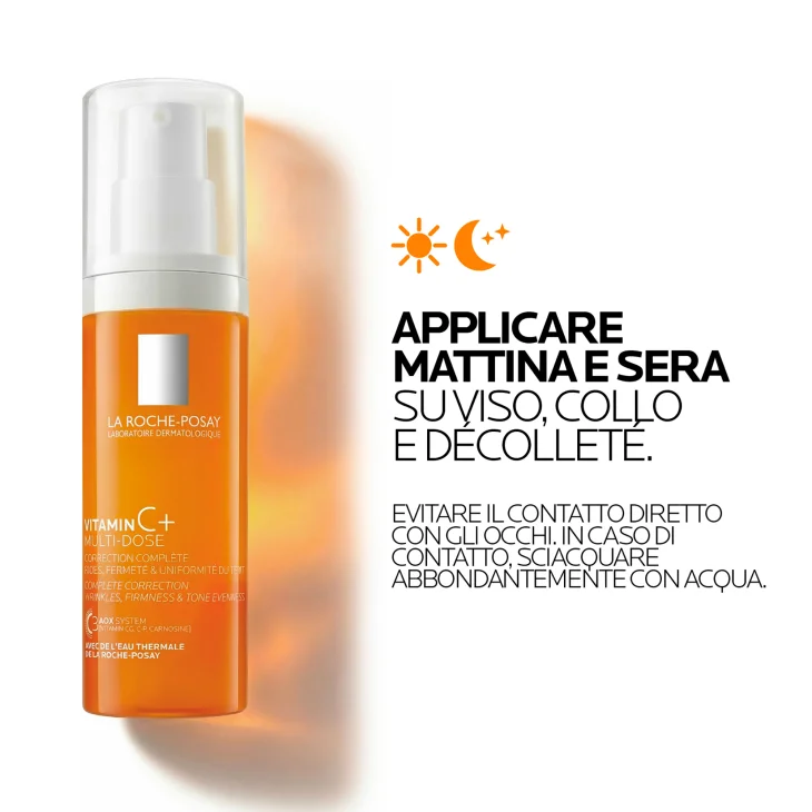 La Roche-Posay Vitamin C+ Multi-Dose Gel Multi-Correzione Anti-Rughe per Compattezza e Uniformità del Tono 40 ml La Roche-Posay Vitamin C+ Multi-Dose Gel Multi-Correzione Anti-Rughe per Compattezza e Uniformità del Tono 40 ml