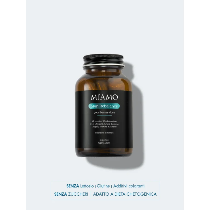 Miamo Skin Rebalance IIntegratore per le Funzioni Depurative dell'organismo e per il benessere della pelle 60 capsule
