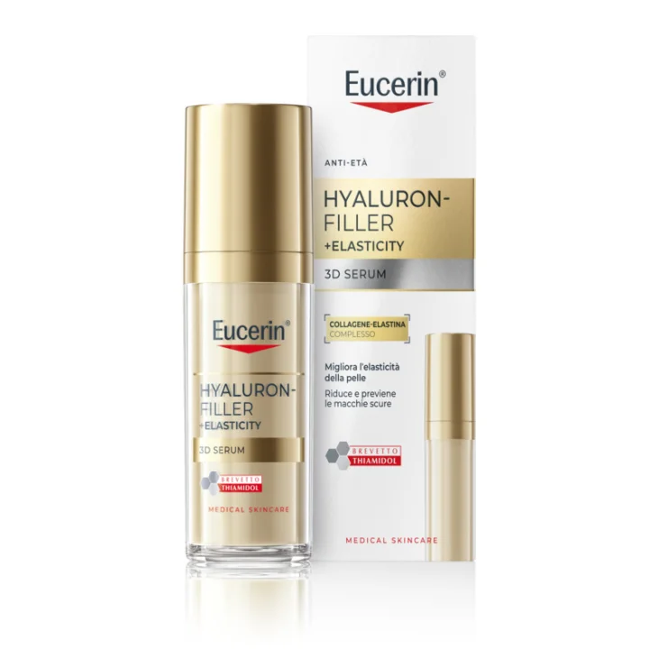 Eucerin Hyaluron-Filler + Elasticity 3D Serum Per Pelli Mature Flacone 30 ml