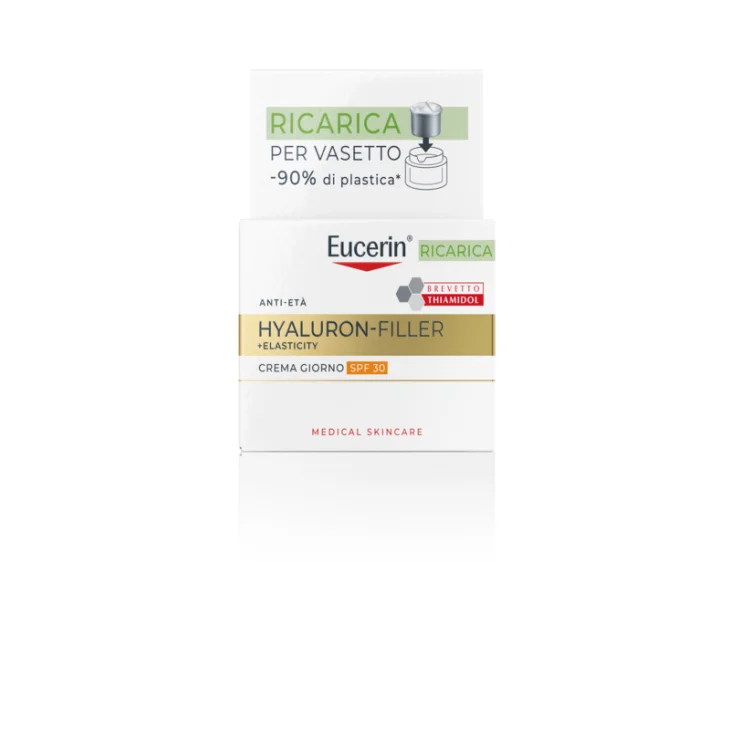 Eucerin Hyaluron-Filler + Elasticity Crema Giorno Spf 30 Antirughe E Antimacchie Ricarica 50 ml