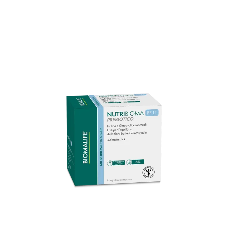 Biomalife Nutribioma Prebiotic Integratore per il Benessere Intestinale 30 buste stick Biomalife Nutribioma Prebiotic Integratore per il Benessere Intestinale 30 buste stick