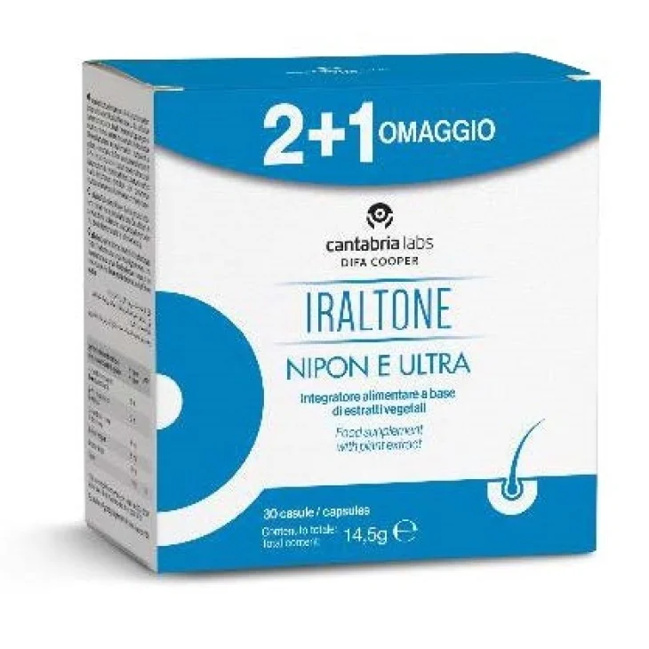 Cantabria Labs Difa Cooper Nipon e Ultra Integratore Anticaduta Capelli 3 x 30 capsule Cantabria Labs Difa Cooper Nipon e Ultra Integratore Anticaduta Capelli 3 x 30 capsule