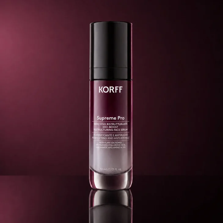 Korff Supreme Pro Siero Viso Ristrutturante Exo-Boost Ridensificante e Antirughe 30 ml
