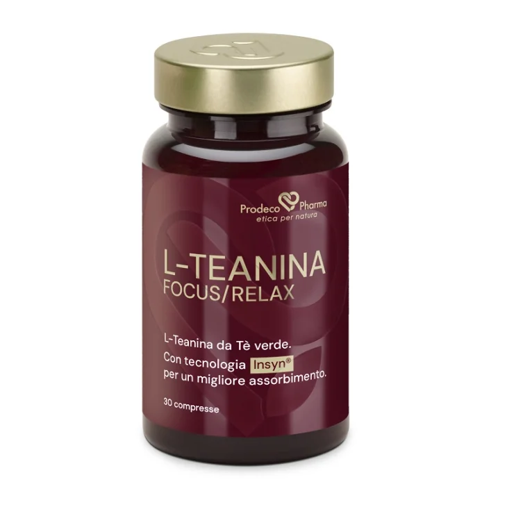 Prodeco Pharma Insyn L-Teanina Focus Relax Integratore Alimentare per la Stanchezza Fisica e Mentale 30 capsule