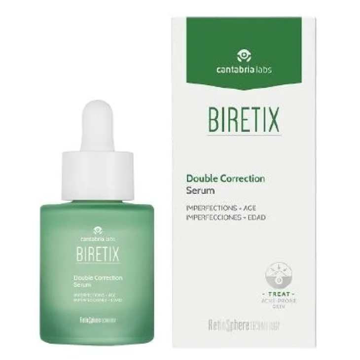 Biretix Double Correction Serum Siero Viso Imperfezioni E Iperpigmentazione 30 ml