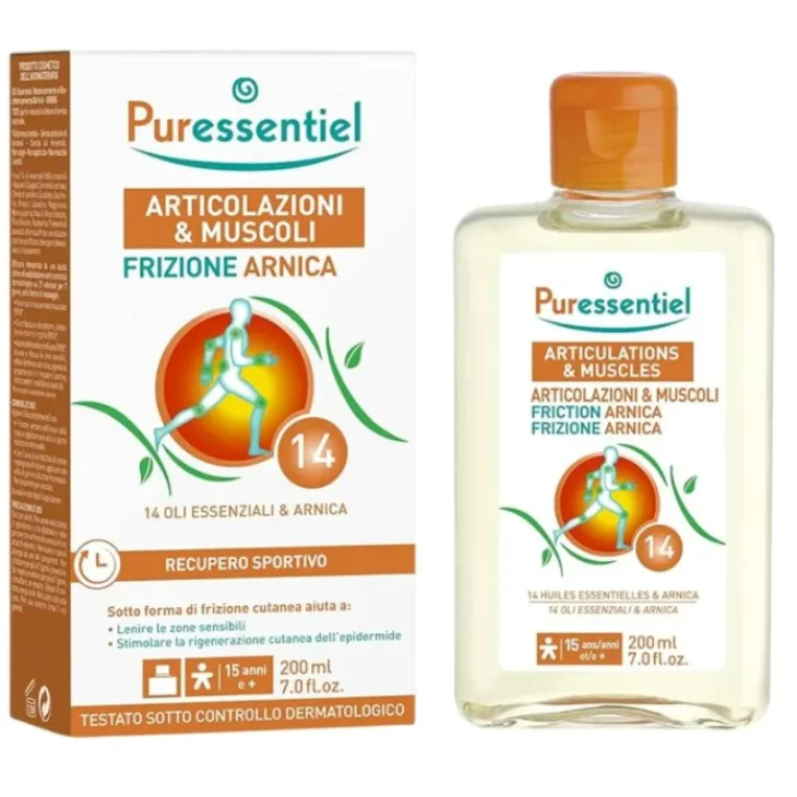 Puressentiel Articolazioni e Muscoli Frizione Arnica per il Benessere e il Rilassamento 200 ml