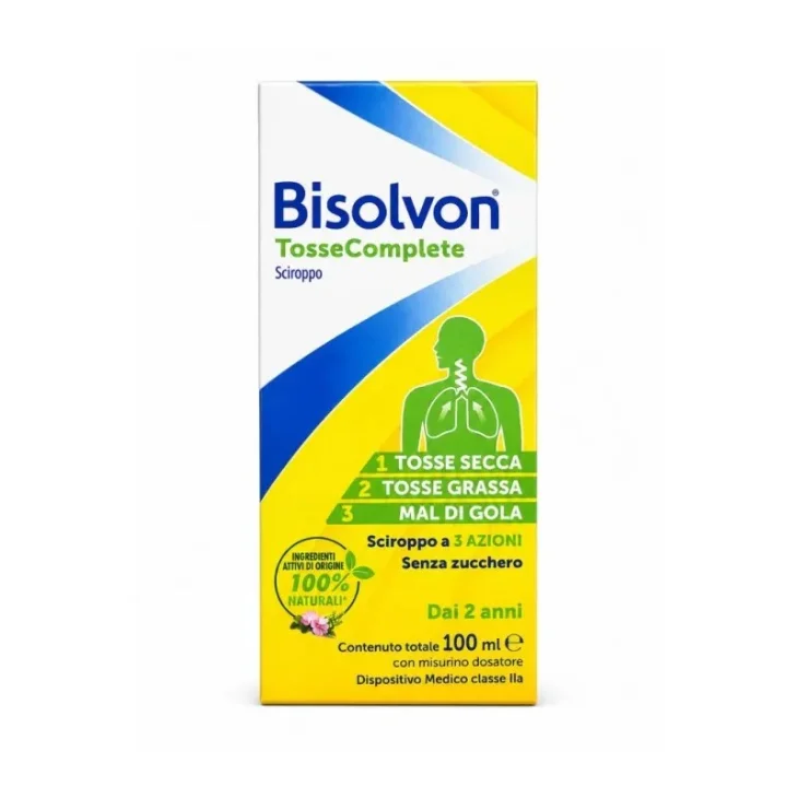 Bisolvon Tosse Complete Sciroppo per Tosse Secca e Grassa 100 ml
