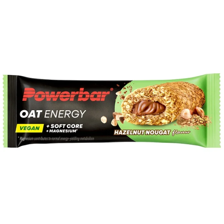 PowerBar Oat Energy Hazelnut Nougat Barretta Energetica Vegana all&rsquo;Avena 50 g