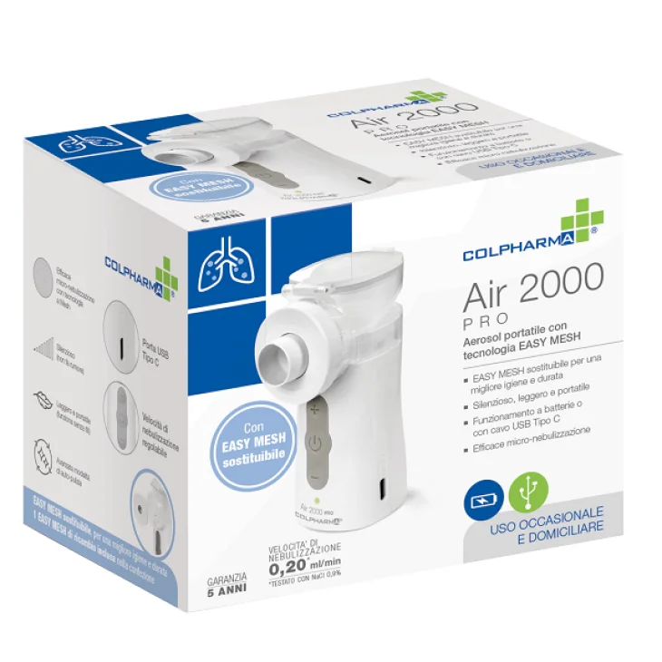 AIR 2000 PRO AEROSOL PORTATILE TECNOLOGIA EASY MESH AIR 2000 PRO AEROSOL PORTATILE TECNOLOGIA EASY MESH