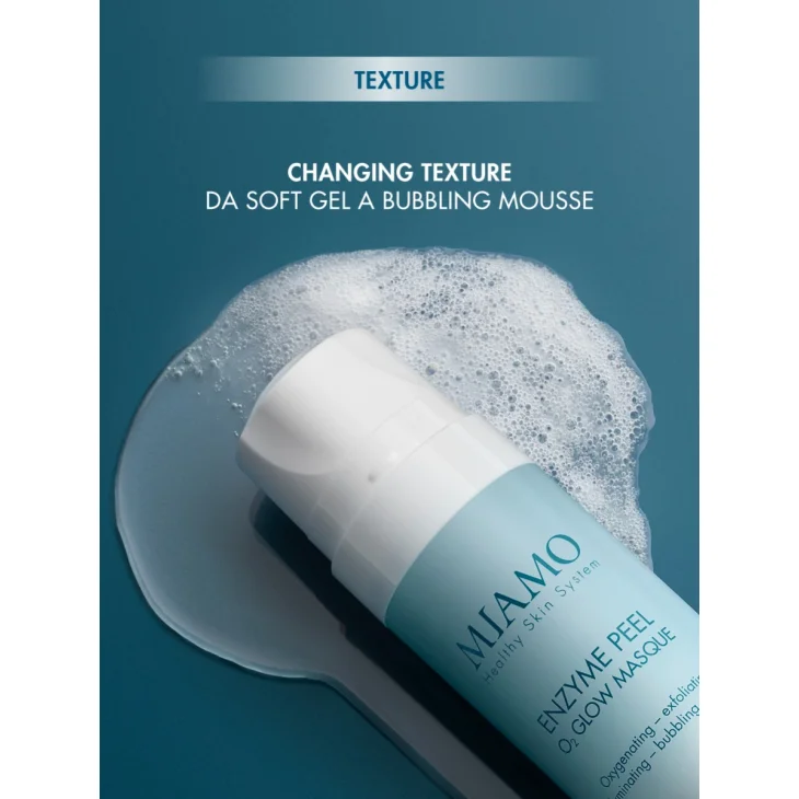 Miamo Enzyme Peel O2 Glow Maschera Esfoliante Enzimatica 45 ml +  Ricarica da 45 ml