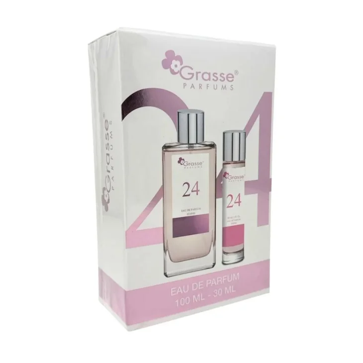 Grasse Cofanetto Eau De Parfum Profumo Donna Floreale N. 24 100ml + 30ml Grasse Cofanetto Eau De Parfum Profumo Donna Floreale N. 24 100ml + 30ml