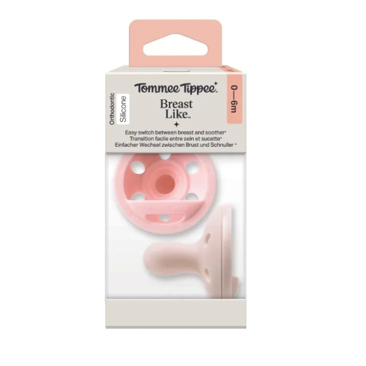 Tommee Tippee 2 Succhietti Girl 0-6 Mesi Breast Like