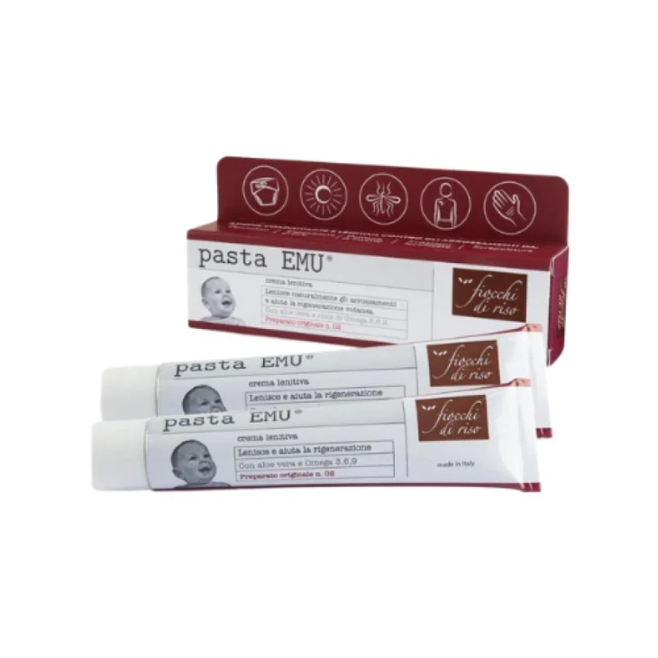 Fiocchi Di Riso Pasta Emu Crema Lenitiva Bipack Formato Convenienza 2x30 ml