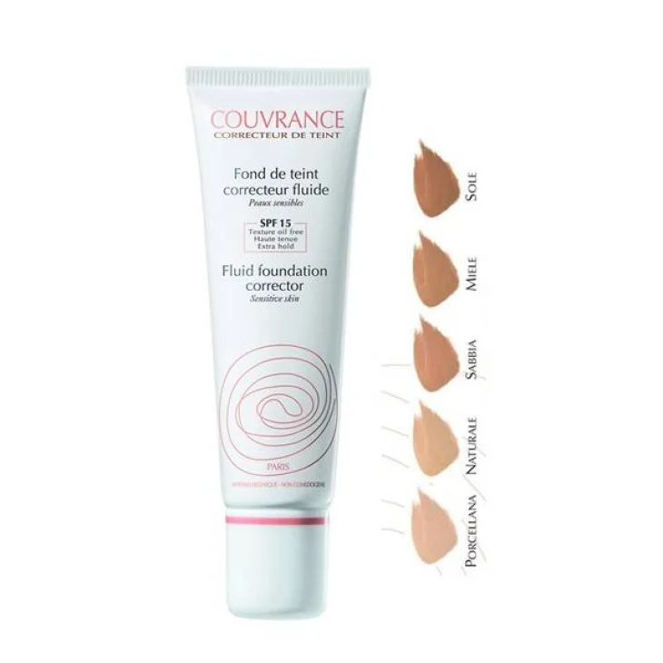 Avène Couvrance Fondotinta Correttore Fluido 30ml - Colore: Naturale Avène Couvrance Fondotinta Correttore Fluido 30ml - Colore: Naturale