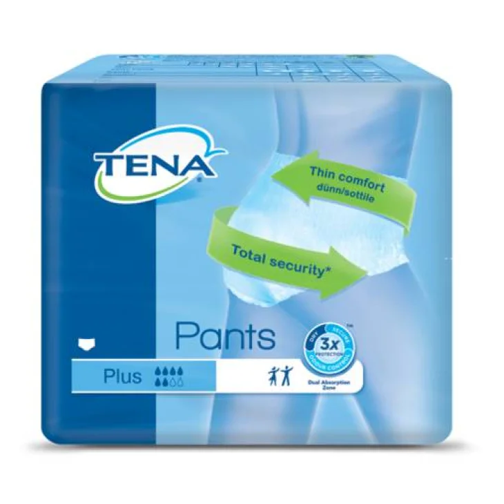 Tena Pants Plus Mutandine assorbenti monouso per Incontinenza Moderata o Abbondante - Taglia: M Tena Pants Plus Mutandine assorbenti monouso per Incontinenza Moderata o Abbondante - Taglia: M
