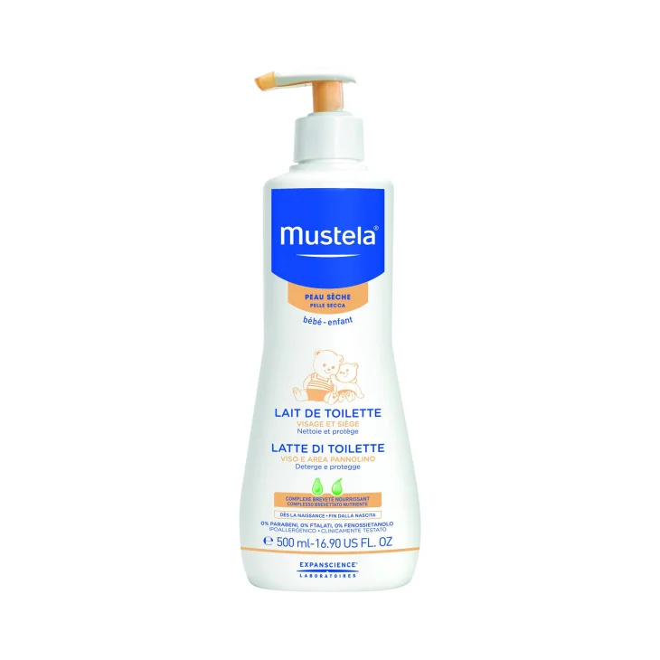 Mustela Latte di Toilette Idratante per Beb&egrave; - Flacone: 300 ml con erogatore