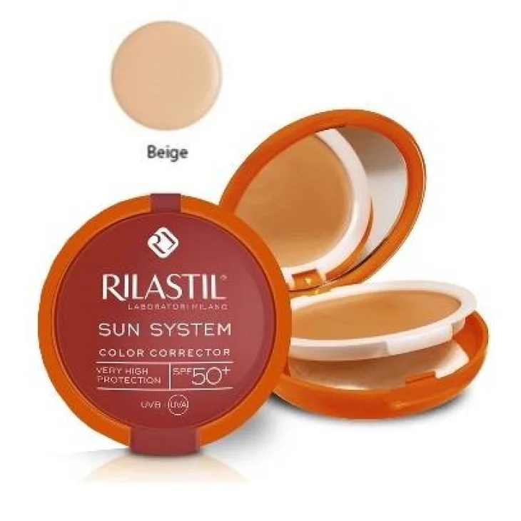 Rilastil Sun System Correttore del Colore per il viso Protezione Solare SPF50+ 10 g Beige - Colore: Beige Rilastil Sun System Correttore del Colore per il viso Protezione Solare SPF50+ 10 g Beige - Colore: Beige