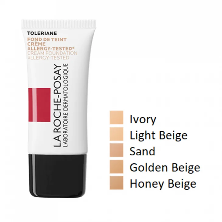 La Roche Posay Toleriane Teint Fond de Teint Fondotinta Idratante in Crema 30 ml - Tonalit&agrave;: 04 - Beige Dor&egrave;