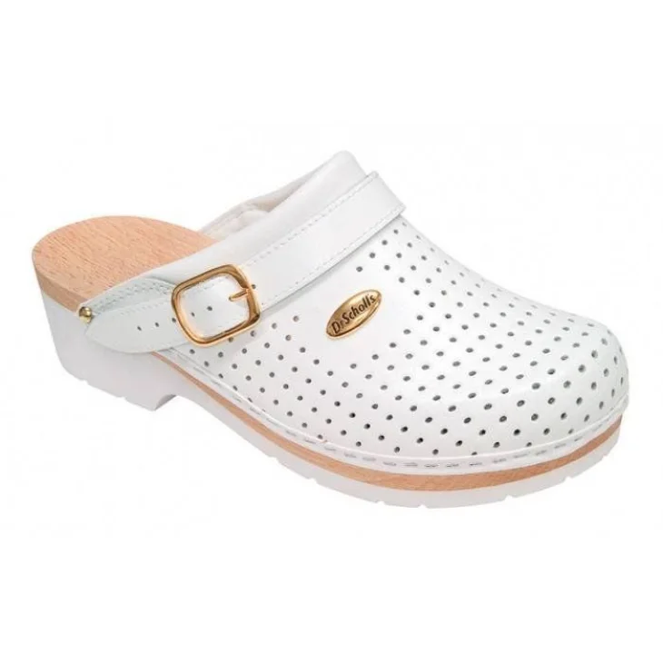 Dr Scholl's Clog Supercomfort Calzatura Ortopedica Zoccoli da Lavoro in Legno Colore Bianco - Numero: 46