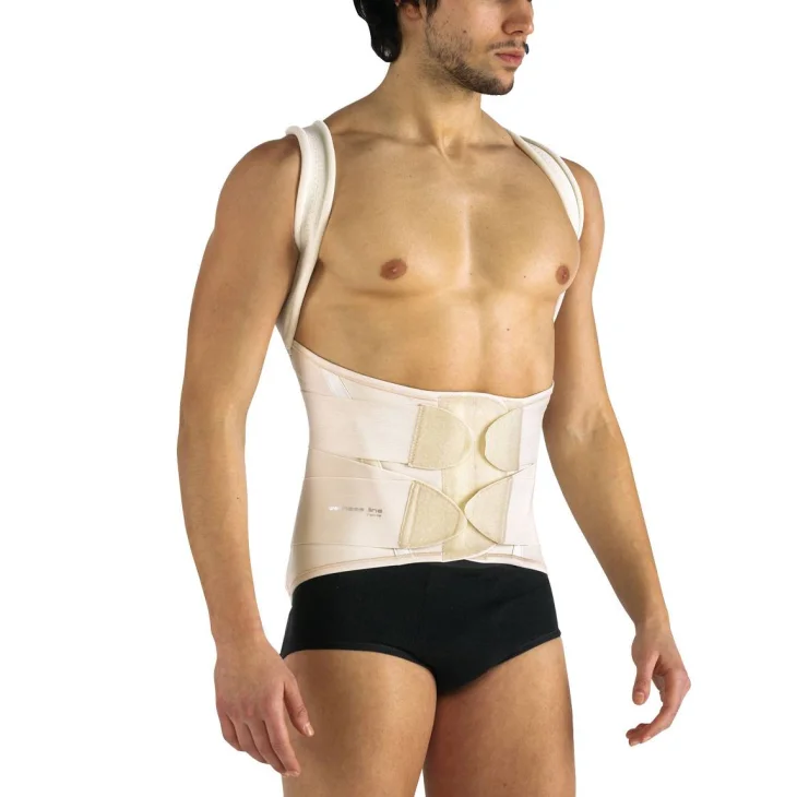 Pavis Wellness Corsetto Dorso Lombo Sacrale con Spallacci Art 555 - pavis corpetto: XXL 105 - 115 cm circonferenza fianchi