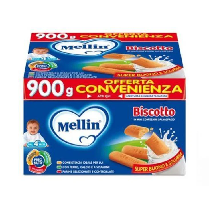 Mellin Biscotto Classico per Bambini - Formato: 900 grammi