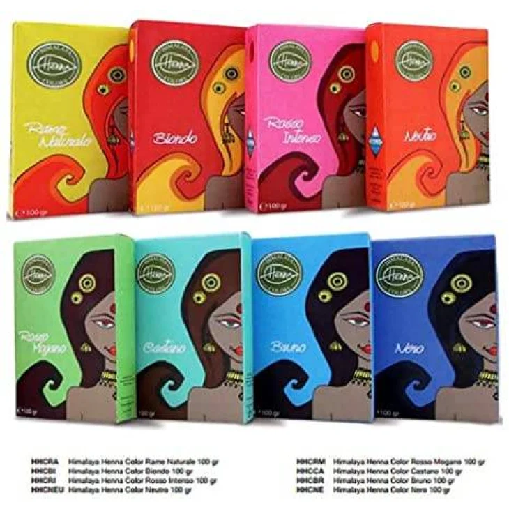 Himalaya Henn&eacute; Henna Color Naturale Colore per i Capelli 100 g - Colore: Rosso Mogano