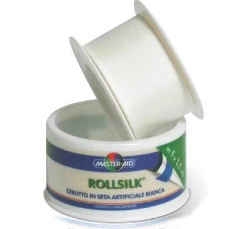 Master Aid Rollsilk Cerotto in seta su Rocchetto - Misura: 1.25 cm x 5 m