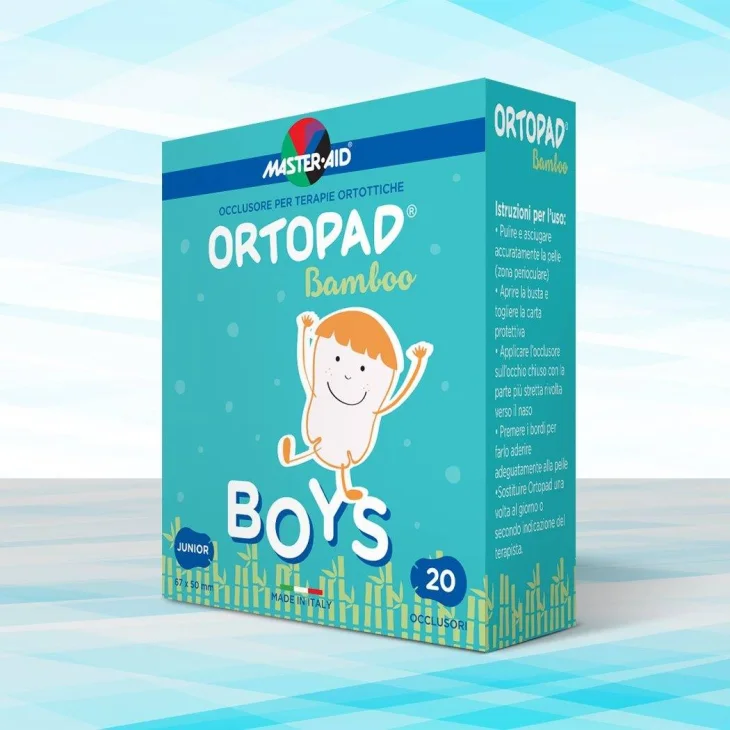 Master Aid Ortopad Cotton Boys/Girls Occlusore per Terapie Ortottiche 5,4 x 7,6 cm 20 pezzi - Misura: Girl Junior - 20 pezzi