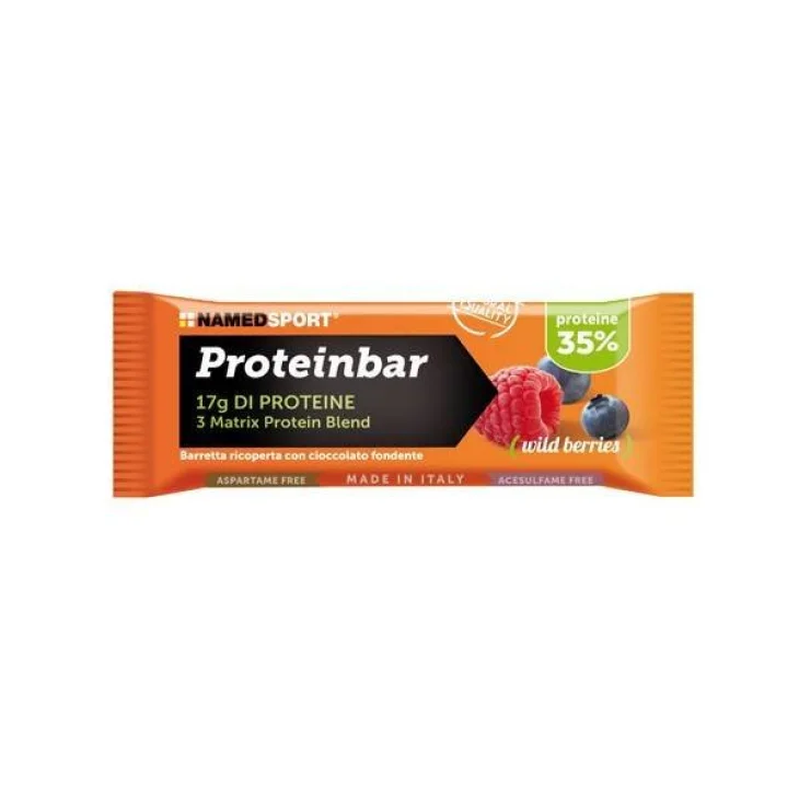 Named Sport Proteinbar Barretta Proteica 50 g - Gusto: Frutti di Bosco Named Sport Proteinbar Barretta Proteica 50 g - Gusto: Frutti di Bosco