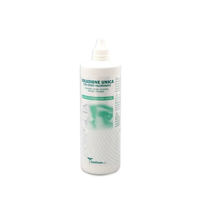 Contacta Solution Yal Soluzione Unica con Acido Ialuronico per Lenti a Contatto Morbide - Formato: 100 ml