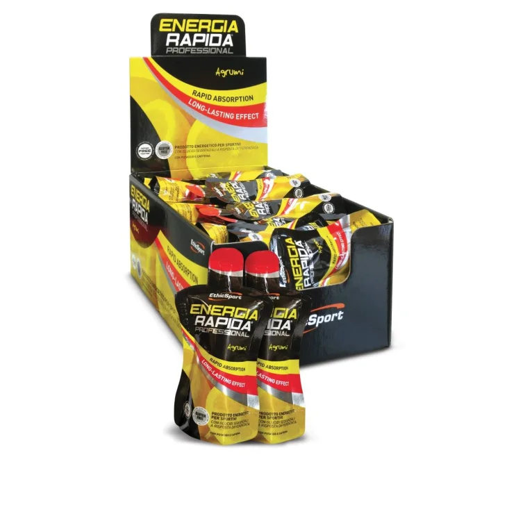 EthicSport Energia Rapida Professional Gel Energetico per Sportivi 50 ml - Gusto: Limone EthicSport Energia Rapida Professional Gel Energetico per Sportivi 50 ml - Gusto: Limone