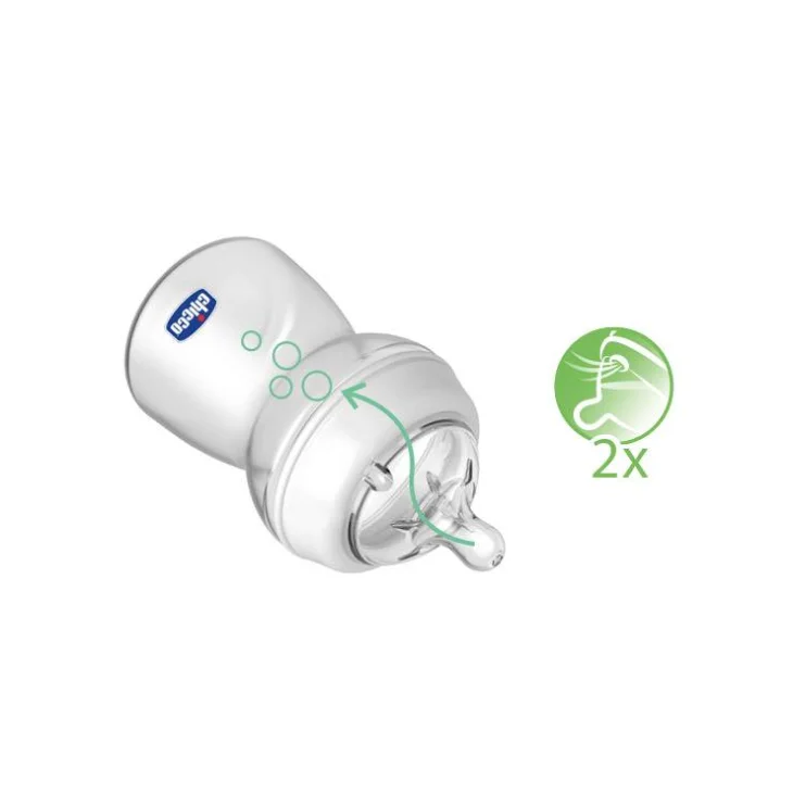 Chicco NaturalFeeling Tettarella Biberon Step Up 4m+ - Tettarella: 0m+ Flusso normale