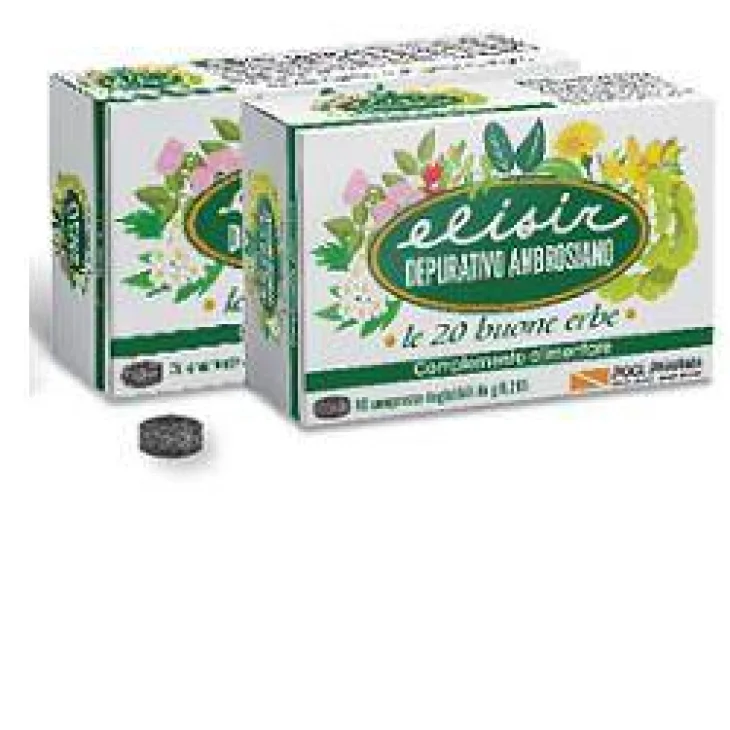 Pool Pharma Elisir Depurativo Ambrosiano Integratore Transito Intestinale - Compresse: 20