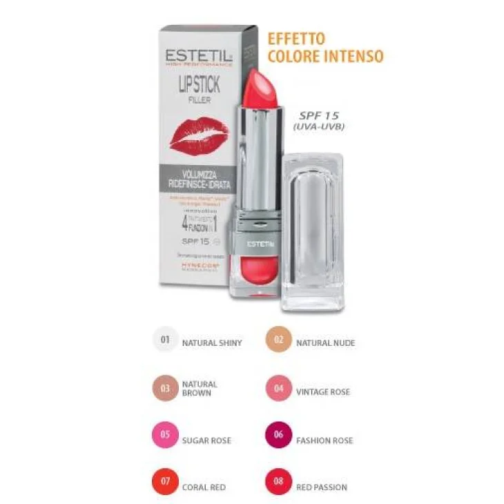 Estetil Lipstick Filler 4 in 1 Rossetto - Colore: 05 Sugar Rose
