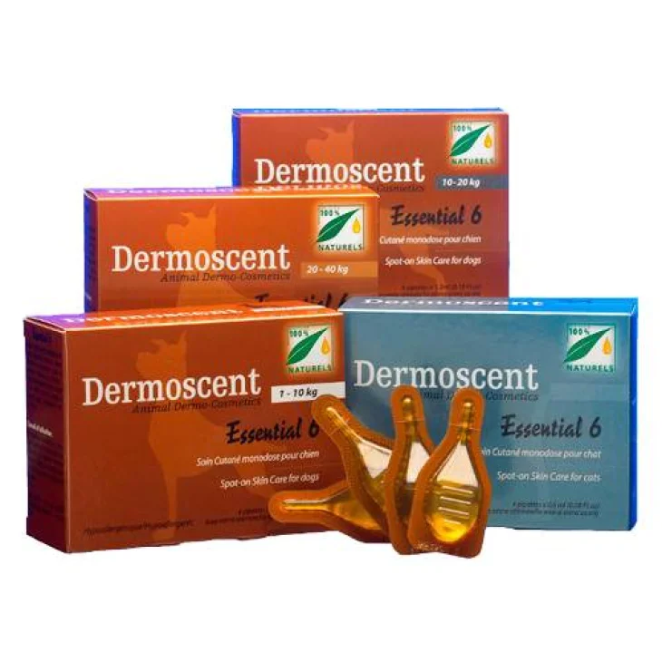 Q Vet Essential 6 Spot On Cane Trattamento Multifunzionale Problemi Cutanei - Peso: 20-40 kg