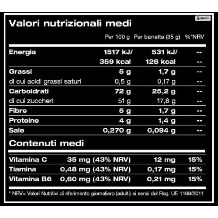 Named Sport Total Energy Fruit Bar Barretta Energetica alla Frutta per Sportivi 35 g - Gusto: Fruit tango