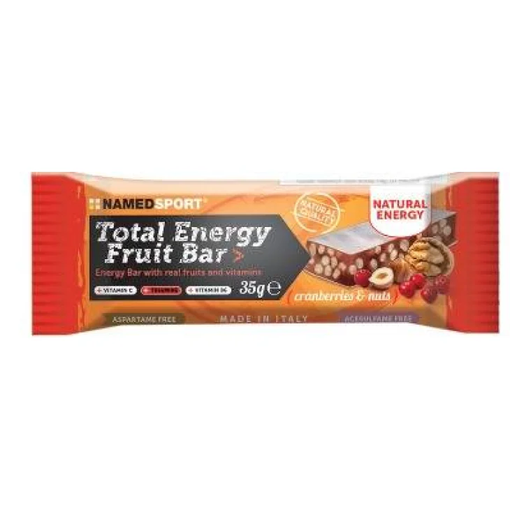 Named Sport Total Energy Fruit Bar Barretta Energetica alla Frutta per Sportivi 35 g - Gusto: Yellow fruits