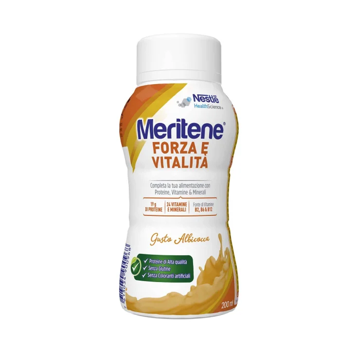 Meritene Forza e Vitalit&agrave; Drink 200 ml - Gusto: Albicocca