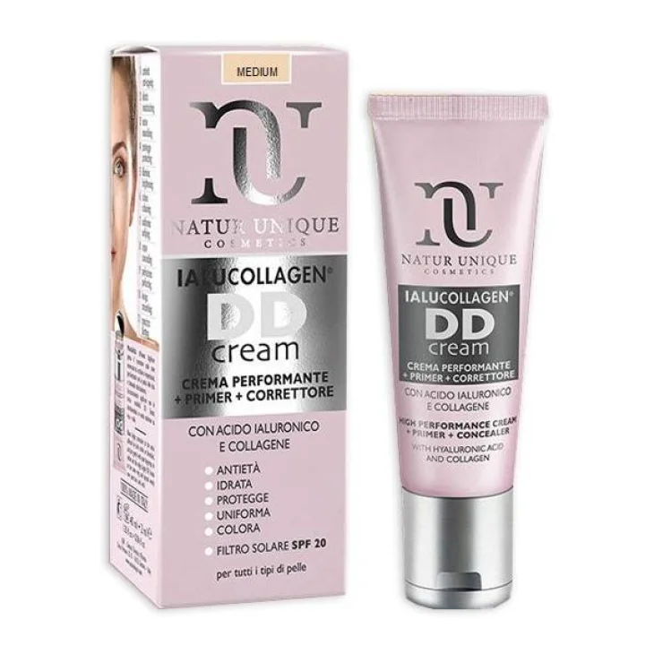 Natur Unique DD Cream Ialucollagen Crema Performante Correttore - Tonalit&agrave;: Scura